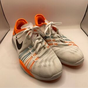 Nike‎ Women’s Sneakers - White, Orange, and Blue